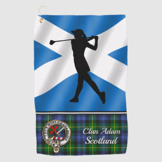 Adam Tartan Persoonlijke Golf Handdoek Voor Haar