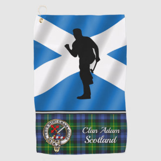 Adam Tartan Persoonlijke Golf Handdoek Zijn