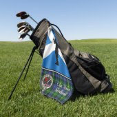 Adam Tartan Persoonlijke Golf Handdoek Zijn (Groen)