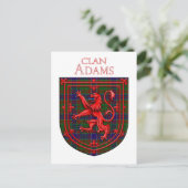Adam Tartan Scottish Play Lion Rampant Briefkaart (Staand voorkant)