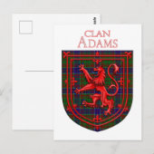 Adam Tartan Scottish Play Lion Rampant Briefkaart (Voorkant / Achterkant)