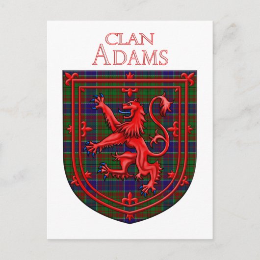 Adam Tartan Scottish Play Lion Rampant Briefkaart (Voorkant)