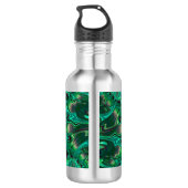 ADAM ~ Tinten groene en paarse waterfles (Achterkant)