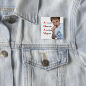 Adam Vierkante Button 5,1 Cm (In situ)