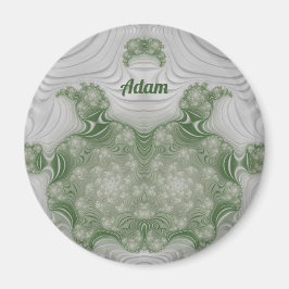 ADAM ~ Wit en Groen ~ Verbluffende ontwerpmagneet Magneet