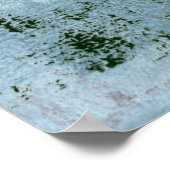 'Adamant Blue Abstract Art' Poster (Hoek)