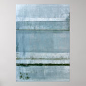 'Adamant Blue Abstract Art' Poster (Voorkant)