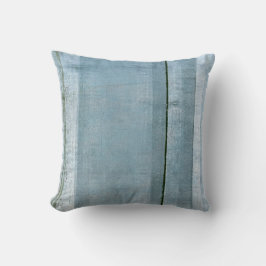 'Adamant' Blue and Black Abstract Art Pillow Kussen
