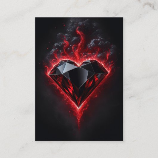 Adamant Heart | Zacharia 7:9-12 KJV Kaart Box Visitekaartje (Voorkant)