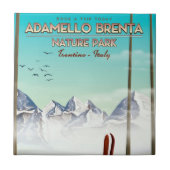 Adamello Brenta natuur park Italy Vacation print Tegeltje (Voorkant)