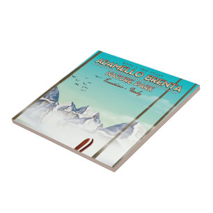 Adamello Brenta natuur park Italy Vacation print Tegeltje