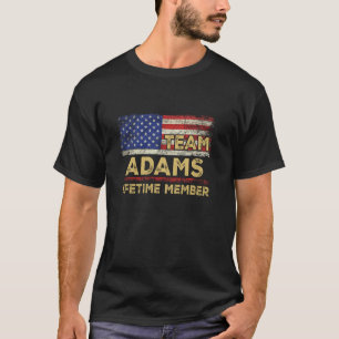 Adams Achternaam Shirt Team Adams Levenslang Lid