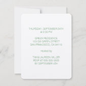 ADAM'S APPLE Veggie Party uitnodiging (Achterkant)