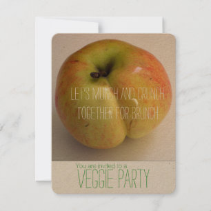 ADAM'S APPLE Veggie Party uitnodiging