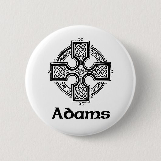 Adams Celtic Cross Ronde Button 5,7 Cm (Voorkant)