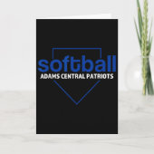 Adams Central Patriots Softll Home Plate  Kaart (Voorkant)