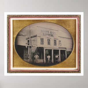 Adams & Co. Express-gebouw (40129) Poster