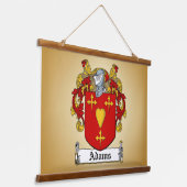 Adams Coat of Arms Hangend Wandkleed (Gebogen)