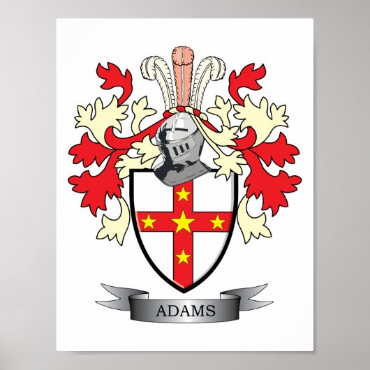 Adams Coat of Arms Poster (Voorkant)