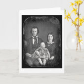 Adams Familie Daguerreotype 1846 Kaart (Gele Bloem)