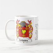 Adams Family Crest Mok (Links)