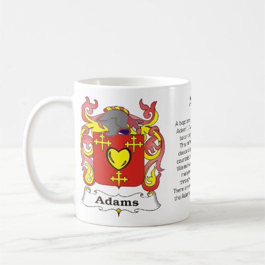 Adams Family Crest Mok (Links)