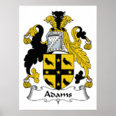 Adams Family Crest Poster (Voorkant)