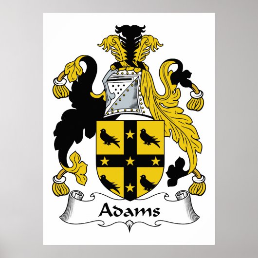 Adams Family Crest Poster (Voorkant)