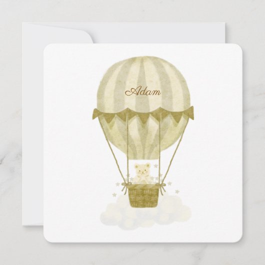 Adam's Geboortejaar Kaart (Voorkant)