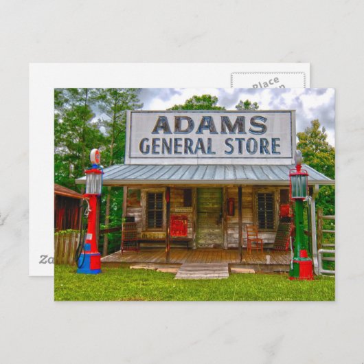 Adams General Store Alabama Briefkaart (Voorkant / Achterkant)