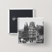 Adam's House Vierkante Button 5,1 Cm (Voorkant /achterkant)