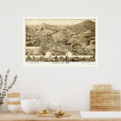 Adams, MA Panoramic Map - 1882 Poster (Keuken)