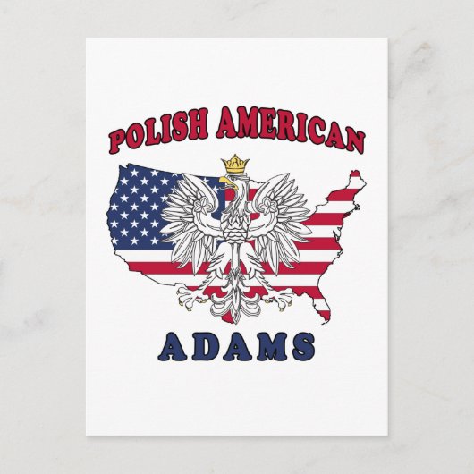 Adams Massachusetts Polish Briefkaart (Voorkant)