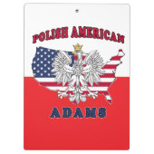Adams Massachusetts Polish Klembord (Achterkant)