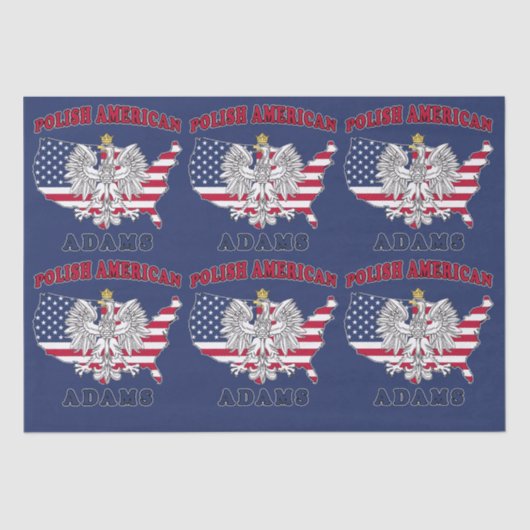 Adams Massachusetts Polish Tissuepapier (Voorkant)