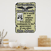 Adams: Onze Grondwet Poster (Keuken)