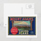 Adams-pareletiketYakima koppelen, WA Briefkaart (Voorkant / Achterkant)