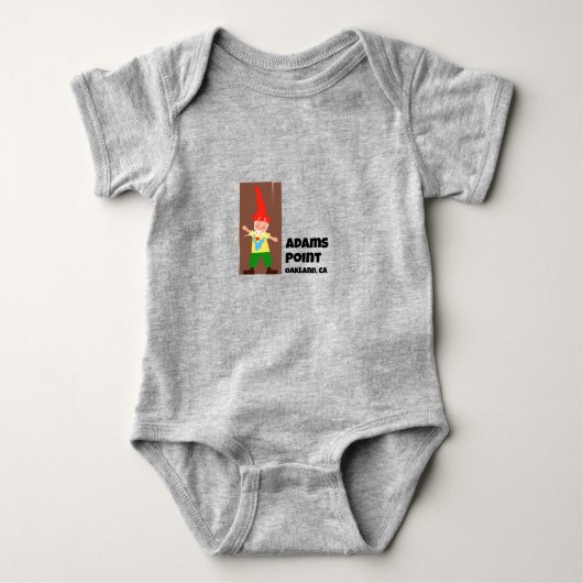 Adams Point Gnome Baby Bodysuit (Voorkant)