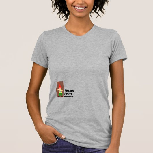 Adams Point Gnome Dames T-Shirt (Voorkant)