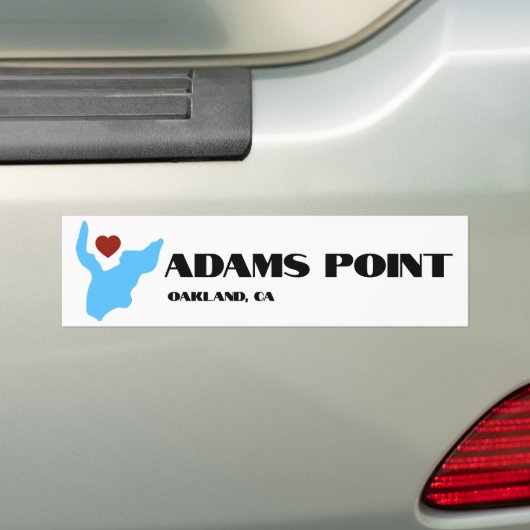 Adams Point / Lake Merritt Bumper Sticker (Op auto)