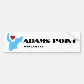 Adams Point / Lake Merritt Bumper Sticker (Voorkant)