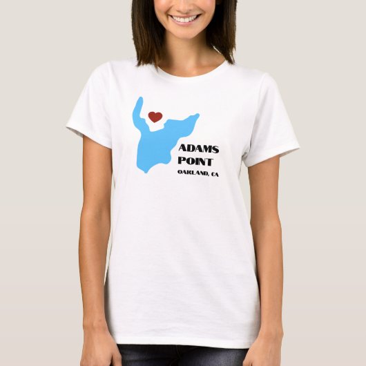 Adams Point / Lake Merritt T-Shirt (Voorkant)