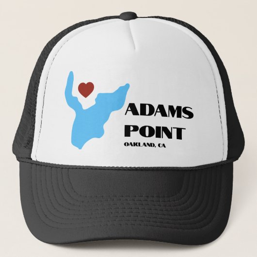 Adams Point / Lake Merritt Trucker Hat Trucker Pet (Voorkant)