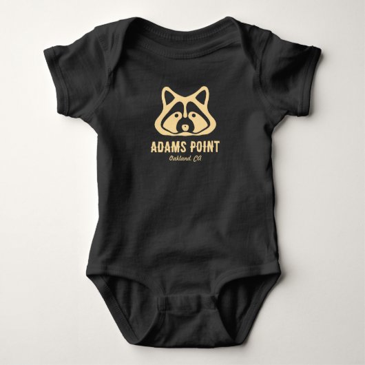 Adams Point Wasbeer Baby T-Shirt (Voorkant)