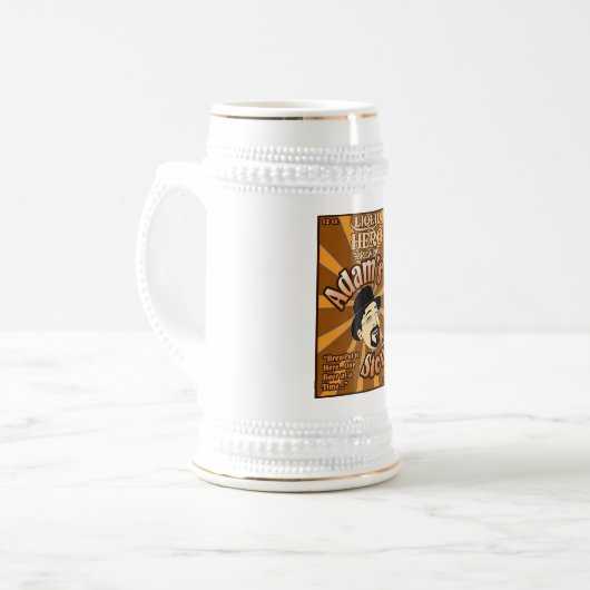 Adam's Stout Brew Pal-Mok Bierpul (Voorkant links)