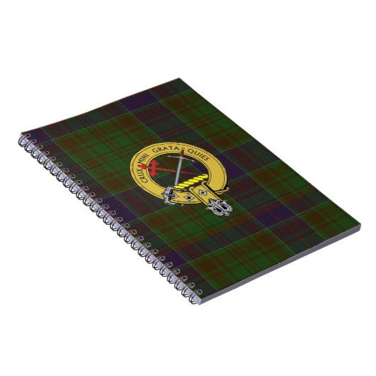 Adams Tartan en Clan Badge Notitieboek (Rechterzijde)