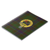 Adams Tartan en Clan Badge Notitieboek (Linkerzijde)