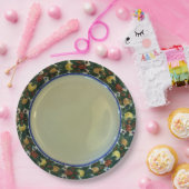 Adams Titian Ware Della Robbia c1900 met de hand g Papieren Bordje (Feest)