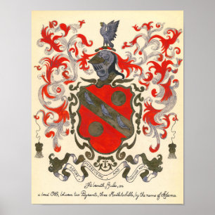 Adams-wapenlaag (11 x 14 inch) poster