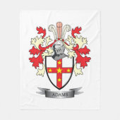 Adams Wapenschild Fleece Deken (Voorkant)